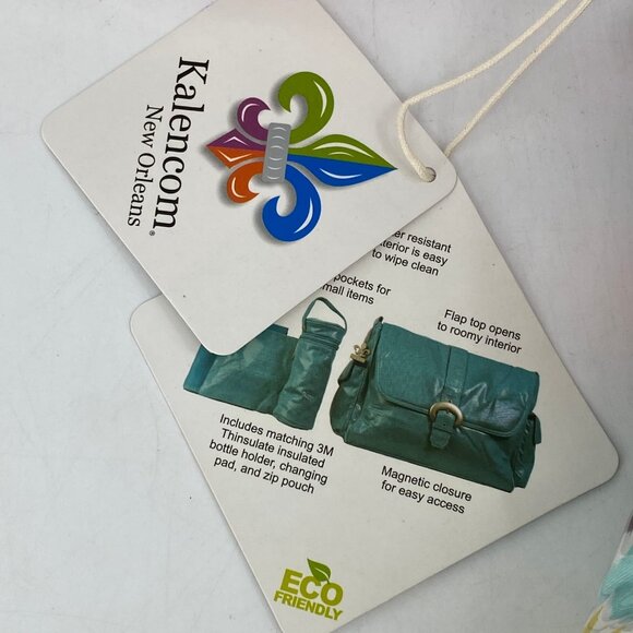 Kalencom New Orleans White Pink Chevron Baby Bag | Large Tote - Picture 2 of 8